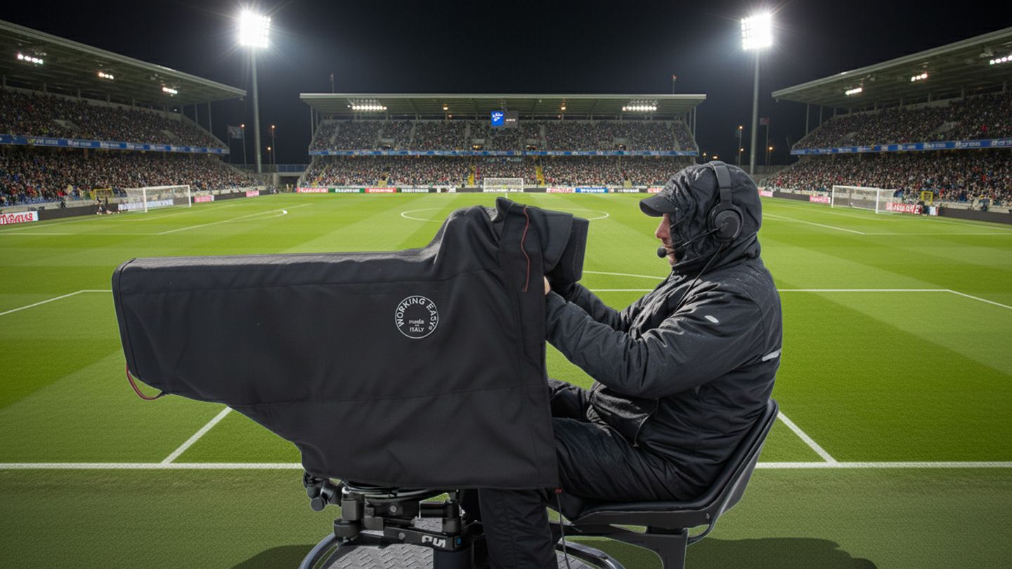 Side shot: the C901 waterproof Cordura cover does its job